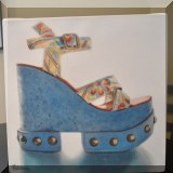 A07. Shoe painting signed “Robena” 